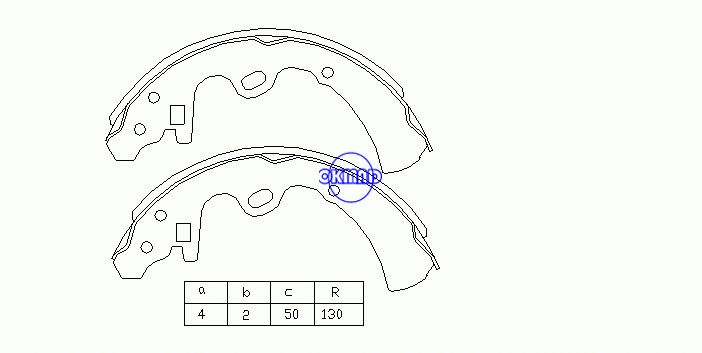 日産セドリック/グロリアプレジデントドラムブレーキシューOEM：44060-0H525 MK1156、OK-BS050